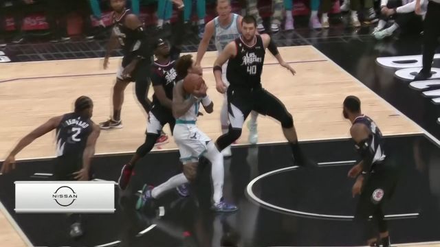 【2022年12月22日 黄蜂vs快船集锦】镇守篮下一柱擎天 祖巴茨伸出长臂大帽乌布雷