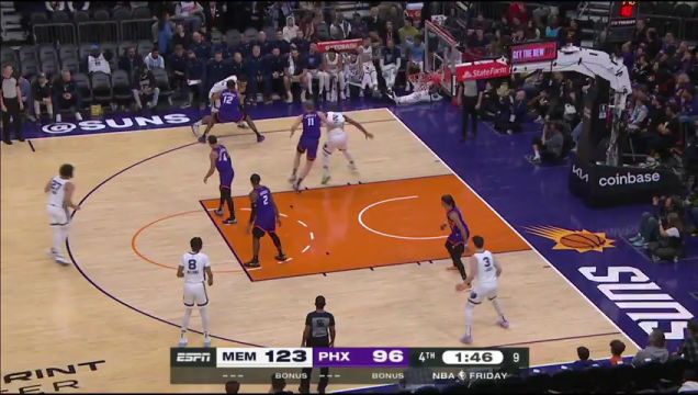 【2022年12月24日】NBA常規(guī)賽:灰熊vs太陽第4節(jié)英文原聲回放