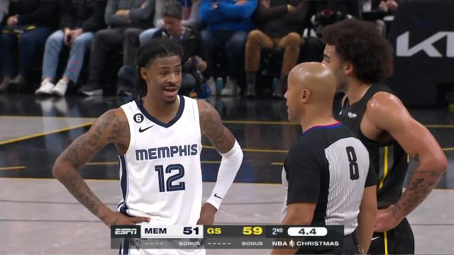 【2022年12月26日】NBA常規(guī)賽：灰熊vs勇士第2節(jié)英文原聲回放