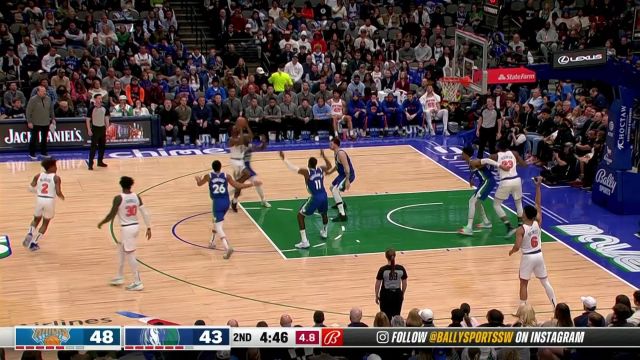 【2022年12月28日 尼克斯vs独行侠集锦】多点配合天衣无缝!罗宾逊禁区起势干拔暴扣炸筐