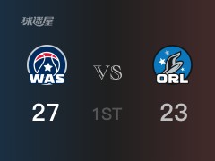 NBA常規(guī)賽 ：首節(jié)數(shù)據(jù)，奇才以27-25領(lǐng)先魔術(shù)，阿夫迪亞8分2籃板