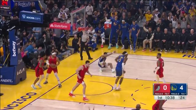 【2022年12月31日 开拓者vs勇士集锦】花茶组合各显神威！普尔克莱火力全开首节合砍29分