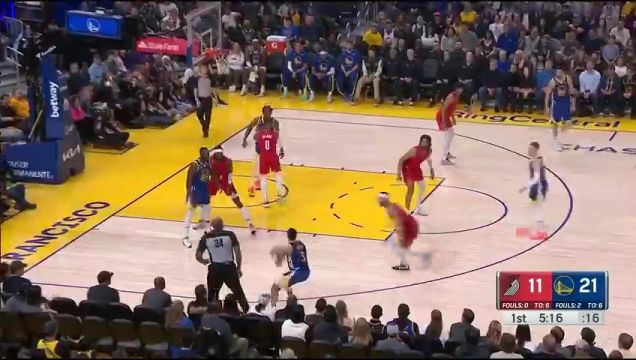 【2022年12月31日】NBA常規(guī)賽：開拓者vs勇士第1節(jié)英文原聲回放