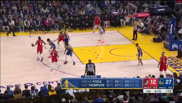 【2022年12月31日】NBA常規(guī)賽：開拓者vs勇士第1節(jié)中文解說回放
