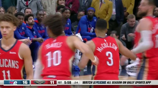 【2022年12月31日 76人vs鵜鶘集錦】在這個位置竟敢不防守？麥科勒姆三分出手轟炸籃筐