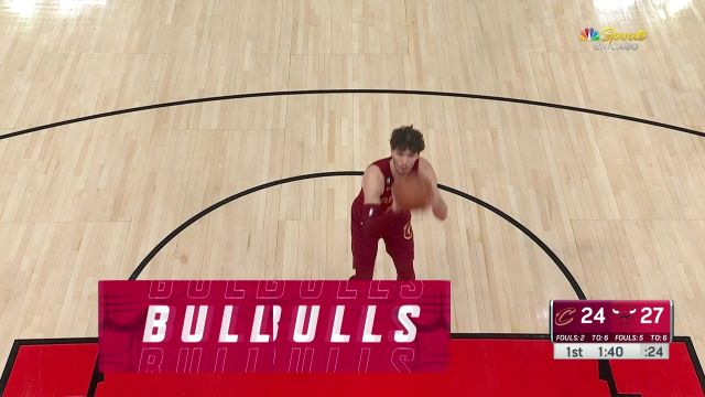 【2023年01月01日 騎士vs公牛集錦】NBA常規(guī)賽：騎士vs公牛第1節(jié) 英文解說回放