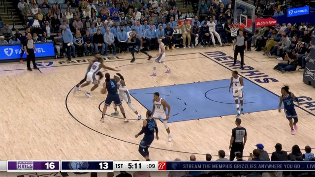 【2023年01月02日】NBA常規(guī)賽：國王vs灰熊第1節(jié)中文解說回放
