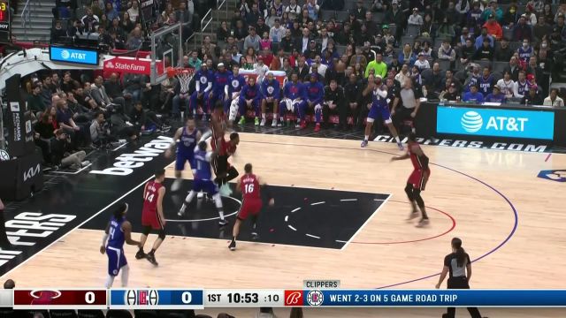 【2023年01月03日 热火vs快船集锦】连续突分谁能招架？杰克逊分球莫里斯三分开张
