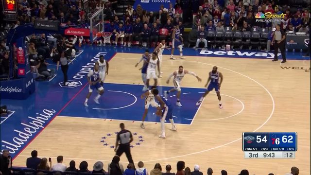 【2023年01月03日 鵜鶘vs76人集錦】與身高不符的靈活！恩比德低位絲滑轉(zhuǎn)身放籃得手