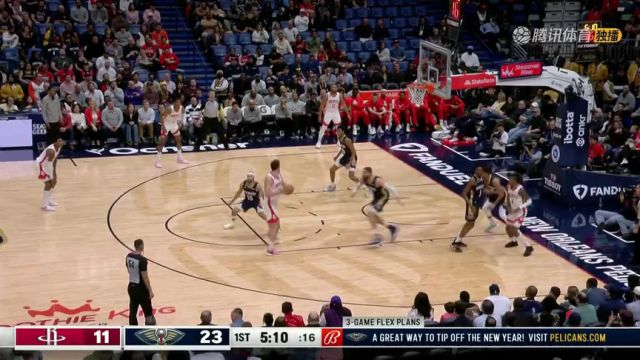 【2023年01月05日】NBA常規(guī)賽：火箭vs鵜鶘第1節(jié)中文解說回放