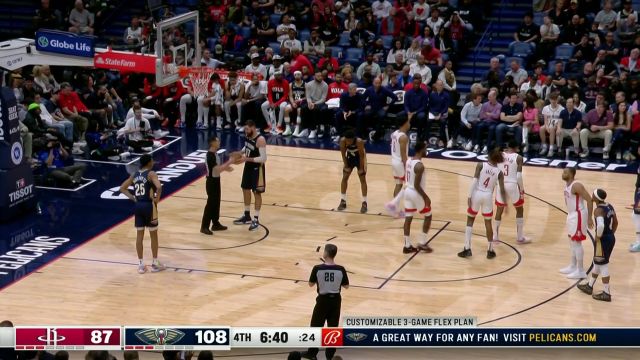 【2023年01月05日】NBA常規(guī)賽：火箭vs鵜鶘第4節(jié)中文解說回放
