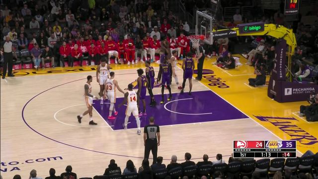 【2023年01月07日】 NBA常規(guī)賽：老鷹vs湖人第1節(jié)英文原聲回放