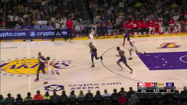 【2023年01月07日】 NBA常規(guī)賽：老鷹vs湖人第2節(jié)英文原聲回放