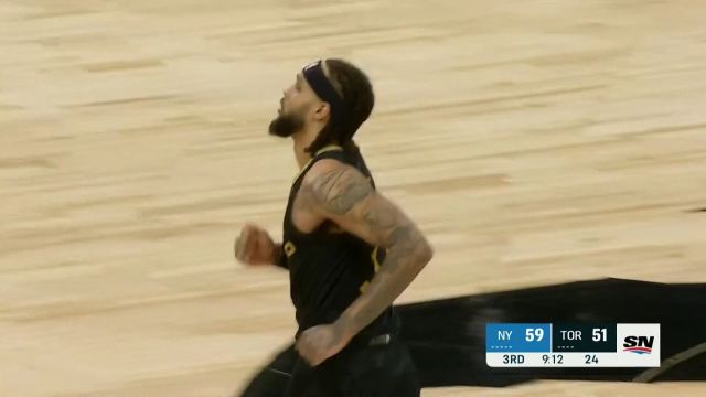【2023年01月07日 尼克斯vs猛龍集錦】這個是招牌！猛龍反擊五人火速推進 特倫特追身三分打你立足未穩(wěn)