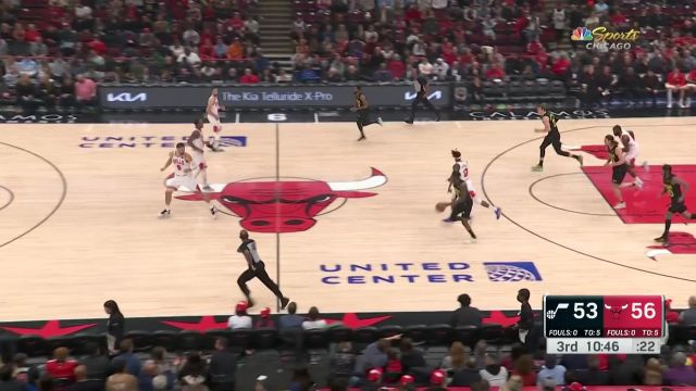 【2023年01月08日 爵士vs公牛集錦】今天我就是籃筐質(zhì)檢員！馬爾卡寧統(tǒng)治油漆區(qū)再獻(xiàn)兩記扣籃