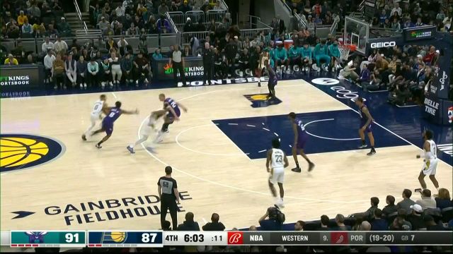 【2023年01月09日】NBA常規(guī)賽:黃蜂vs步行者第4節(jié)英文原聲回放