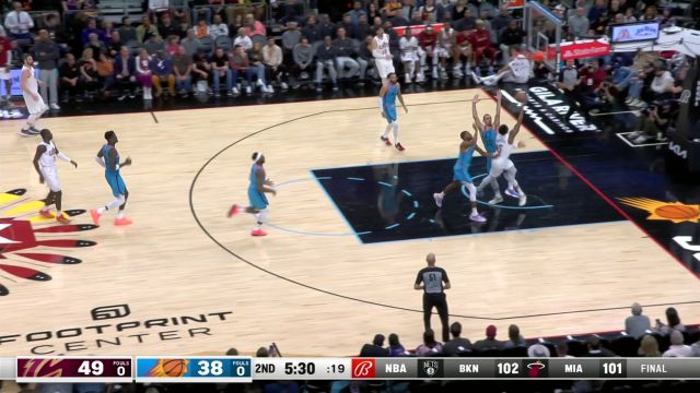 【2023年01月09日】NBA常規(guī)賽：騎士vs太陽第2節(jié)英文原聲回放