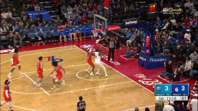 【2023年01月13日 雷霆vs76人集錦】到了籃下你并不能稱霸 亞歷山大無(wú)情大帽鉗制恩比德