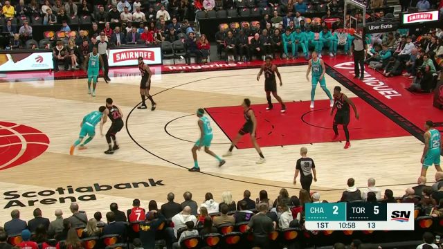 【2023年01月13日】NBA常規(guī)賽：黃蜂vs猛龍第1節(jié)中文解說回放