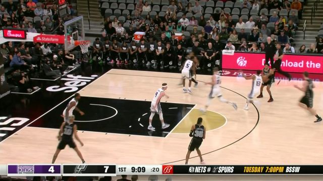 【2023年01月16日 国王vs马刺集锦】高举高打谁也拦不住！ 珀尔特尔欧洲步杀成2+1