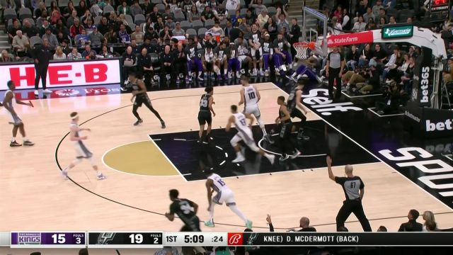 【2023年01月16日】NBA常規(guī)賽:國王vs馬刺第1節(jié) 中文解說回放