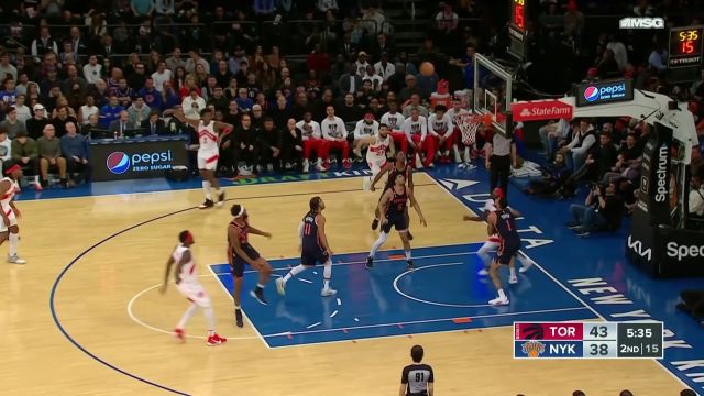 【2023年01月17日 猛龙vs尼克斯集锦】谁也不服谁！布伦森西亚卡姆对飙中投