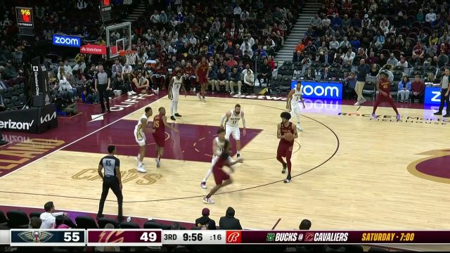 【2023年01月17日 鵜鶘vs騎士集錦】咱也是全明星中鋒??！阿倫籃下越扣越嗨 反擊再送釘板封蓋