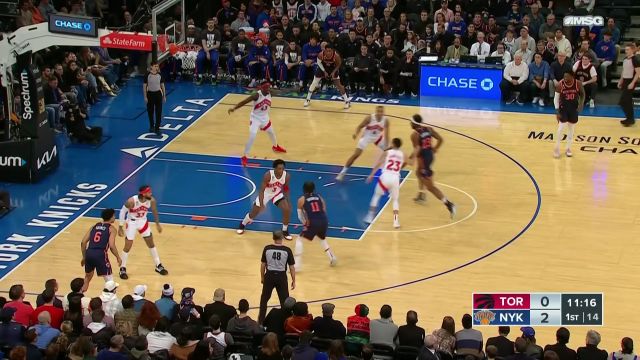 【2023年01月17日 猛龙vs尼克斯集锦】西亚卡姆大帽罗宾逊 随后格雷姆斯扇飞范弗利特有仇必报