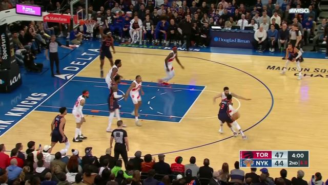 【2023年01月17日 猛龙vs尼克斯集锦】挽救球队于失误的边缘 巴雷特抛投打进化险为夷