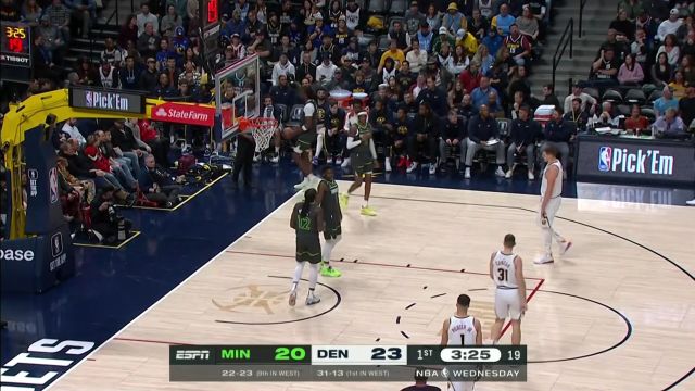 【2023年01月19日】NBA常規(guī)賽：森林狼vs掘金第1節(jié)中文解說回放