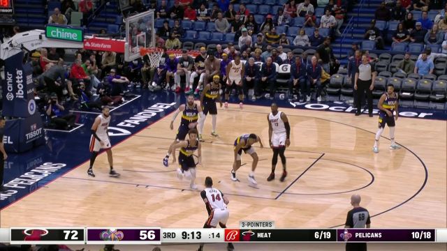【2023年01月19日】NBA常規(guī)賽:熱火vs鵜鶘第3節(jié)英文原聲回放