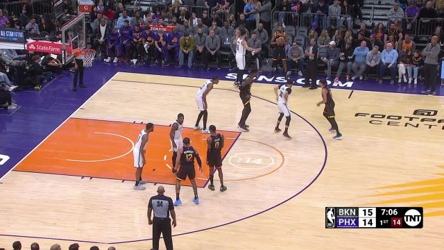 【2023年01月20日】NBA常規(guī)賽：籃網vs太陽第1節(jié)英文原聲回放