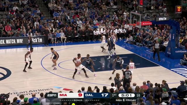 【2023年01月21日 热火vs独行侠集锦】巴特勒强硬突破抛投得手 洛瑞一条龙转身勾手续上火力