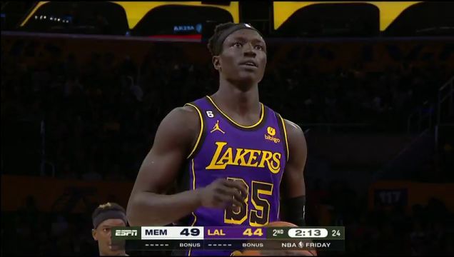 【2023年01月21日】NBA常規(guī)賽：灰熊vs湖人第2節(jié)中文解說回放