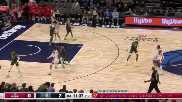 【2023年01月22日 火箭vs森林狼集錦】申京小拋投先拔頭籌 愛德華茲不慌不忙突破勾手完成回應(yīng)
