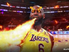 湖人队的勒布朗·詹姆斯(LeBronJames)向贾伦(Jalen)开火，因为老鹰队的球星与巨人队对决