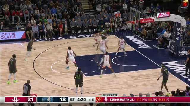 【2023年01月22日】 NBA常規(guī)賽：火箭vs森林狼第1節(jié)中文解說回放