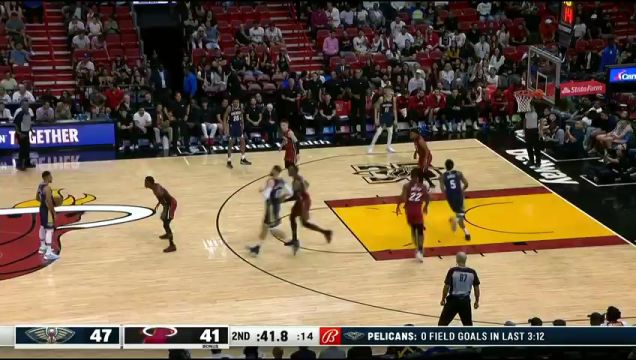 【2023年01月23日】NBA常規(guī)賽:鵜鶘vs熱火第2節(jié)中文解說回放