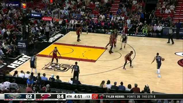 【2023年01月23日】NBA常規(guī)賽:鵜鶘vs熱火第4節(jié)英文原聲回放