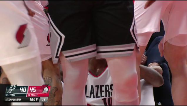 【2023年01月24日】NBA常規(guī)賽：馬刺vs開拓者第2節(jié)英文原聲回放