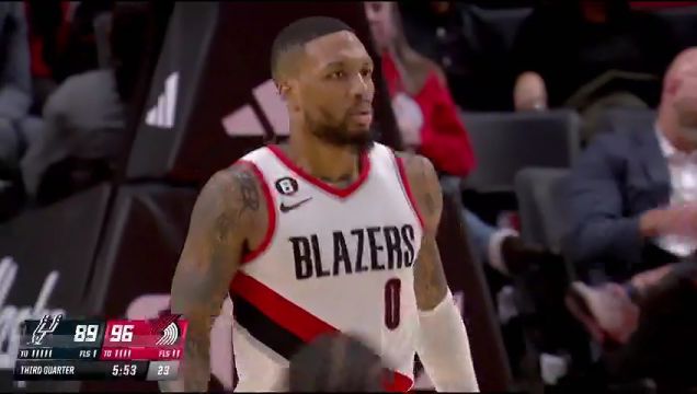 【2023年01月24日】NBA常规赛：马刺vs开拓者第3节中文解说回放