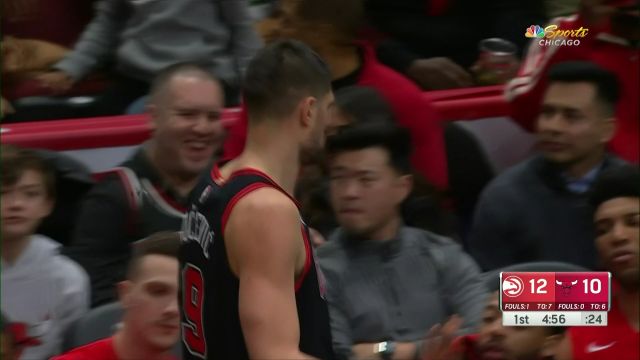 【2023年01月24日】NBA常規(guī)賽：老鷹vs公牛第1節(jié)英文原聲回放