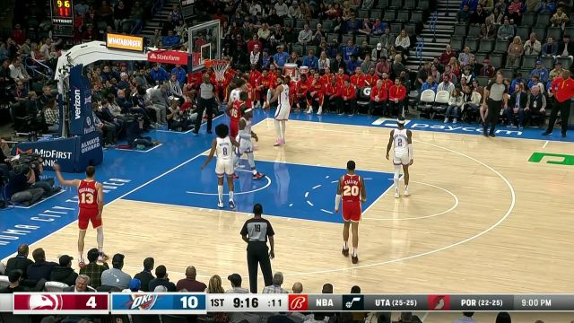 【2023年01月26日】NBA常規(guī)賽：老鷹vs雷霆第1節(jié) 中文解說回放