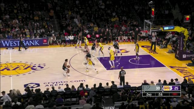 【2023年01月26日】NBA常規(guī)賽：馬刺vs湖人第2節(jié)中文解說回放