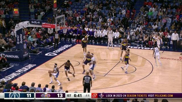 【2023年01月29日】NBA常規(guī)賽：奇才vs鵜鶘第1節(jié)中文解說回放