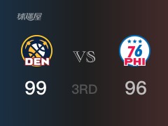 掘金三节领先76人,恩比德得到35分,约基奇得到22分