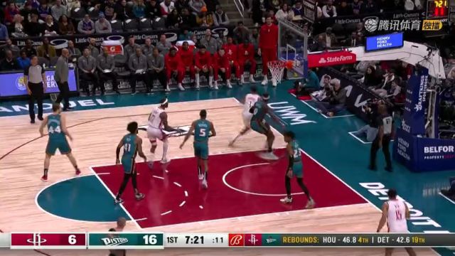 【2023年01月29日】NBA常規(guī)賽：火箭vs活塞第1節(jié) 中文解說回放