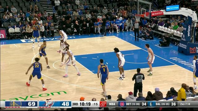 【2023年01月31日】NBA常規(guī)賽：勇士vs雷霆第3節(jié)英文原聲回放