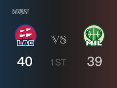 NBA常規(guī)賽：首節(jié)戰(zhàn)罷，快船以40- 39領(lǐng)先雄鹿，倫納德11分4籃板
