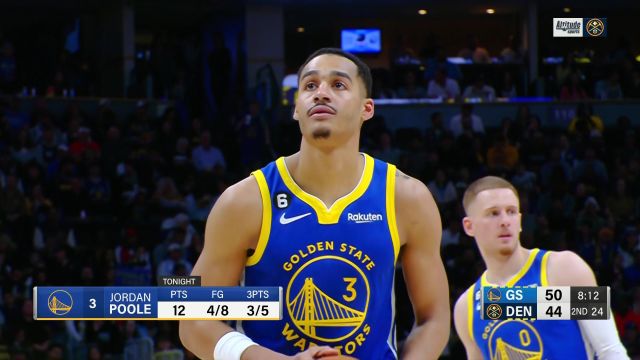 【2023年02月03日】NBA常规赛:勇士vs掘金第2节英文原声回放